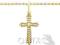 PIĘKNY  ZŁOTY KRZYŻYK + ŁAŃCUSZEK Z FIRMY ONYX
