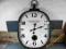 ZEGAR WIELKI METALOWY KOLONIALNY 92CM DUŻY WISZĄCY
