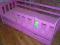 Łóżko pojedyńcze różowe dla dziewczynki