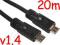 Kabel 20m HDMI -HDMI v 1.4 FullHD 3D Ethernet Łódź