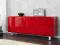Spacy Komoda Czerwona Lakier Wysoki Połysk 145x45x