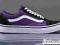 VANS OLD SKOOL R.38.5 TRAMPKI FIOLETOWE VSDI814