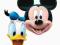 Maski papierowe Myszka Mickey i Kaczor Donald 4szt