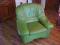 Fotel skórzany zielony Etap Sofa do salonu, pokoju