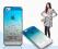 ETUI OMBRE 3D ULTRATHIN HARD CASE BLUE IPHONE 5 5S