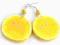 BL Cytrynowe kolczyki, handmade