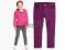 SPODNIE H&amp;M RURKI JEANS BURGUND NOWE 110