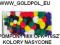 POMPONY KOLOROWE MIX NASYCONE WIELKOŚCI WAWA 3979