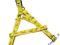 Szelki dla psa - Looney Tunes Coyote Żółte 26-40cm