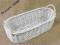 BIAŁY WIKLINOWY KOSZYCZEK POJEMNIK OSŁONKA