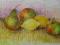 MARTWA NATURA - OWOCE - pastel olejny 27x18cm