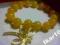 Śliczna bransoletka żółty marmur złota ważka Wa-wa