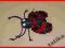 Broszka mucha rękodzieło cekiny filc błyskotka