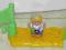 FISHER PRICE Little People Tratwa + FIGURKA