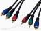 Kabel 3xRCA/3xRCA 1m Component video RGB 1