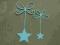 SCRAPKI (34) ZAWIJASEK GWIAZDKI, 2 SZTUKI, KOLORY