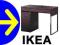NAJTANIEJ IKEA MICKE BIURKO 105x50 STÓŁ ŁAWA 2 kol
