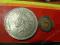 Mega ogromna moneta 1851 rok jak stare srebro