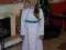 Skromna elegancka sukienka komunijna wianek GRATIS