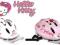 ORYGINALNY REGULOWANY KASK HELLO KITTY 48-54 2 KOL