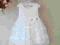 Sukienka Biała romantyczna koronka i tiul 86-92