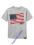 GAP KOSZULKA T-SHIRT FLAGA USA 8-9 LAT r.130