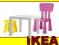 IKEA zestaw1 MAMMUT krzesełko stolik stołek kolory