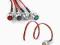 KONTROLKI 12 V LED 5 -KOLOROW METAL-CHROM+KABEL