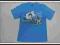 D1682 Urban Niebieski T-shirt z nadrukiem 162