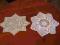 2 piękne szydełkowe serwetki