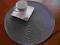 MATA PODKŁADKA STOŁOWA STÓŁ KOŁO 40 CM SZARY