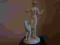 Porcelanowa figura -akt kobiety z psem