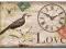 LOVE ... ROMANTYCZNY ZEGAR W STYLU SHABBY CHIC