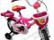 Rower 12 FUNNY KWIATKI jedyny taki dla dziewczynki