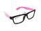 NERDY kujonki zerówki OKULARY antyrefleks RÓŻ