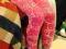 Legginsy bawełna+lycra Hello Kitty,róż+biel,r.98