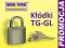 Kłódka TG-GL40 + 3 klucze, hartowane jarzmo, 40mm