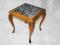 STIL - DREWNIANY TABORET, KWIETNIK Z MARMUREM