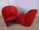 Fotel Czerwony Skora Poltrona Frau Intervista