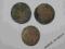 3 sztuki monet 3 krajcary - Austria.