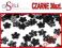 DiStile~ kwiatki akrylowe 12mm/30szt CZARNE