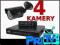 ZESTAW MONITORINGU 4 KAMERY Z IR 20M + PODGLĄD LAN