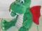 ZIELONY SMOK MASKOTKA  40CM  PLUSZAK DINO
