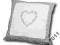 Poszewka SWEET HEART 40 CM biel i szarości