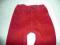 Sztruksowe czerwone mięciutkie spodnie 110