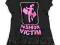 FISHBONE t-shirt czarny FASHION VICTIM 36 S #601