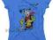 DISNEY niebieski t-shirt Lucky Luck 36 S #980