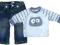 Benetton Baby NEXT spodnie jeansy bluzka 3-6 62cm