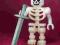 Szkielet kościotrup + miecz / nr 10 / LEGO
