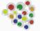 RUCHOME OCZKA OCZY 10 MM KOLOROWE OKRĄGŁE 100 SZT.